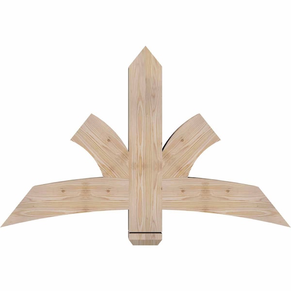 Ekena Millwork Davenport Smooth Timber Gable Bracket, Douglas Fir, 48"W x 30"H x 5 1/2"D x 5 1/2"F, 15/12 Pitch GBW048X30X0606DAV00SDF - main